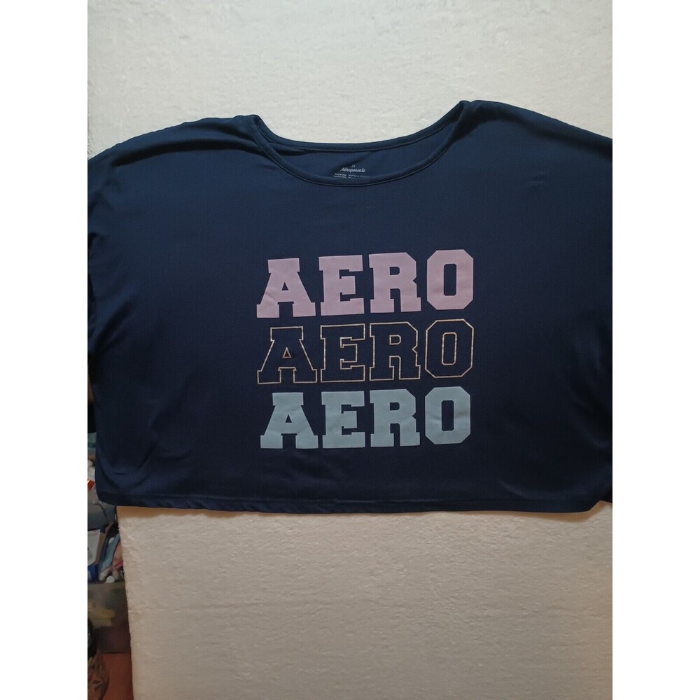 Aeropostale Women's Cropped  Sz XL Navy Blue Plus Size